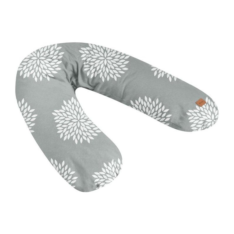 Coussin de maternité - BEABA - Big Flopsy™ - Fleurs - Gris