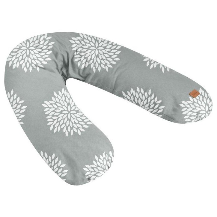 Coussin de maternité - BEABA - Big Flopsy™ - Fleurs - Gris Coussin de maternité - BEABA - Big Flopsy™ - Fleurs - Gris