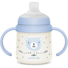 Biberon avec anses - SUAVINEX - NIGHT&DAY WILD&FREE - 150 ml - 6 mois