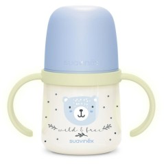 Biberon avec anses - SUAVINEX - NIGHT&DAY WILD&FREE - 150 ml - 6 mois