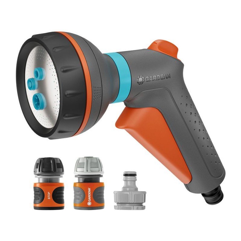 Pistolet d'arrosage multi-applications - GARDENA - Classic - Avec néc