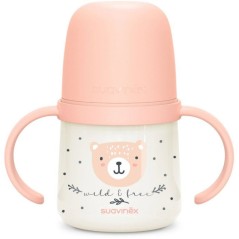 Biberon avec anses - SUAVINEX - NIGHT&DAY WILD&FREE - 150 ml - 6 mois