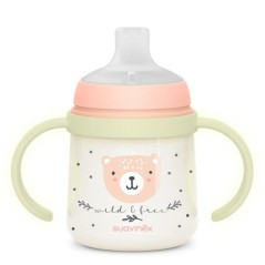 Biberon avec anses - SUAVINEX - NIGHT&DAY WILD&FREE - 150 ml - 6 mois