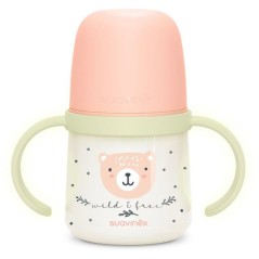 Biberon avec anses - SUAVINEX - NIGHT&DAY WILD&FREE - 150 ml - 6 mois