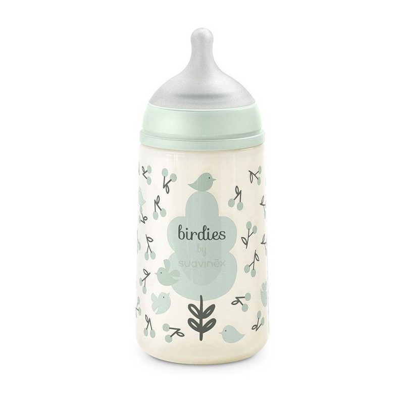 Biberon - SUAVINEX - Birdies - Tétine SX Pro M - 270 ml - 3 a 6 mois
