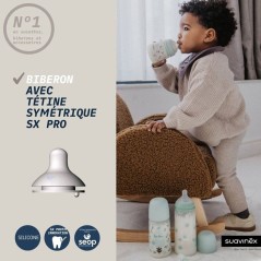 Biberon - SUAVINEX - Birdies - Tétine SX Pro M - 270 ml - 3 a 6 mois