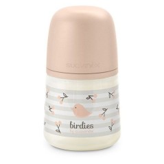 Biberon - SUAVINEX - Birdies - Tétine SX Pro S - 150 ml - 0 a 3 mois - Rose