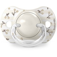 Lot de 2 sucettes symétriques - SUAVINEX - Birdies - SX Pro - 0 a 6 mois - Beige