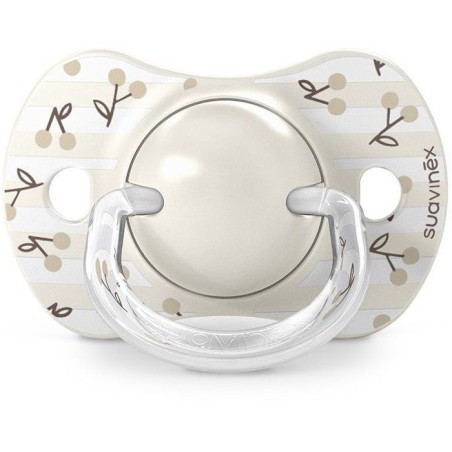 Lot de 2 sucettes symétriques - SUAVINEX - Birdies - SX Pro - 0 a 6 mois - Beige