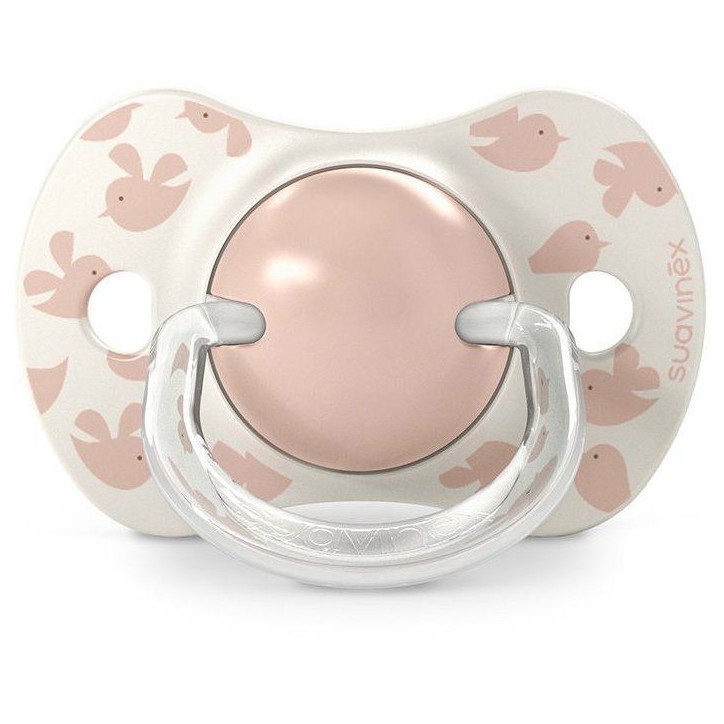 Lot de 2 sucettes symétriques - SUAVINEX - Birdies - SX Pro - 6 a 18 mois - Rose Lot de 2 sucettes symétriques - SUAVINEX - Birdies - SX Pro - 6 a 18 mois - Rose