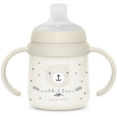 Biberon avec anses - SUAVINEX - NIGHT&DAY WILD&FREE - 150 ml - 6 mois