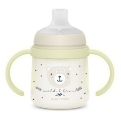 Biberon avec anses - SUAVINEX - NIGHT&DAY WILD&FREE - 150 ml - 6 mois