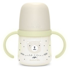 Biberon avec anses - SUAVINEX - NIGHT&DAY WILD&FREE - 150 ml - 6 mois