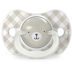 Lot de 2 sucettes symétriques - SUAVINEX - Night&Day Wild&Free - SX Pro - 6 a 18 mois - Gris