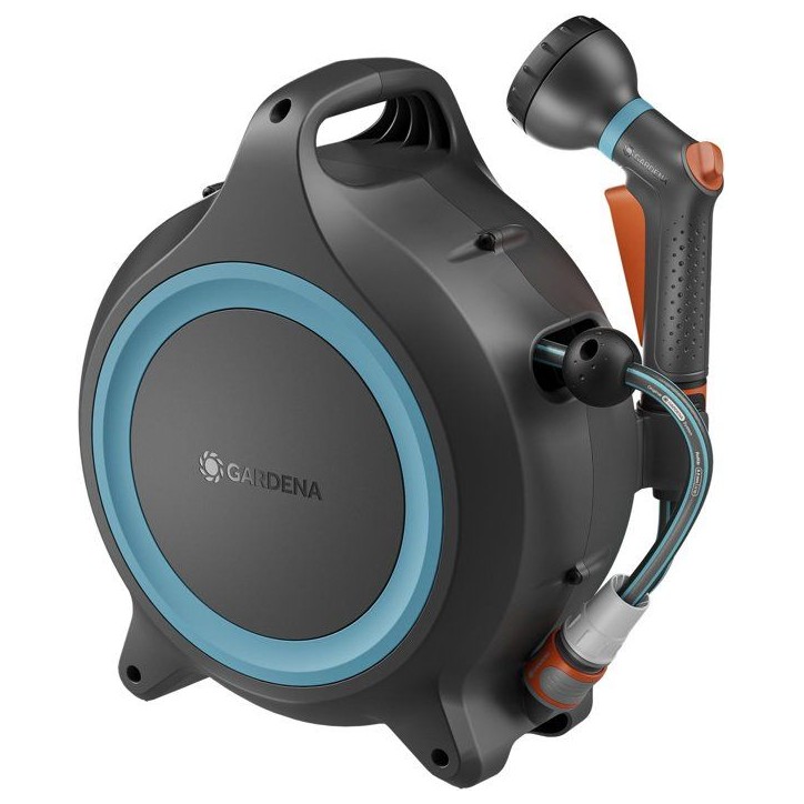 Dévidoir automatique portable - GARDENA - MoveMatic - Tuyau de 12,5 m Ø 8,5 mm + Tuyau de raccordement de 1,5 m + Pistolet-arr Dévidoir automatique portable - GARDENA - MoveMatic - Tuyau de 12,5 m Ø 8,5 mm + Tuyau de raccordement de 1,5 m + Pistolet-arr