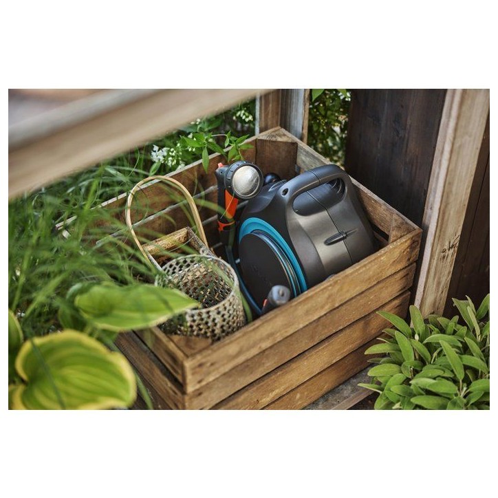 Dévidoir automatique portable - GARDENA - MoveMatic - Tuyau de 12,5 m Ø 8,5 mm + Tuyau de raccordement de 1,5 m + Pistolet-arr Dévidoir automatique portable - GARDENA - MoveMatic - Tuyau de 12,5 m Ø 8,5 mm + Tuyau de raccordement de 1,5 m + Pistolet-arr