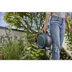 Dévidoir automatique portable - GARDENA - MoveMatic - Tuyau de 12,5 m