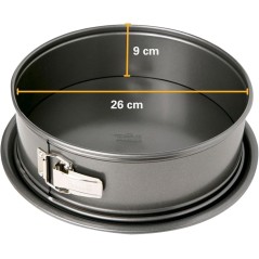 Moule a fond amovible - BIRKMANN - EASY BAKING - Acier carbone - Anti