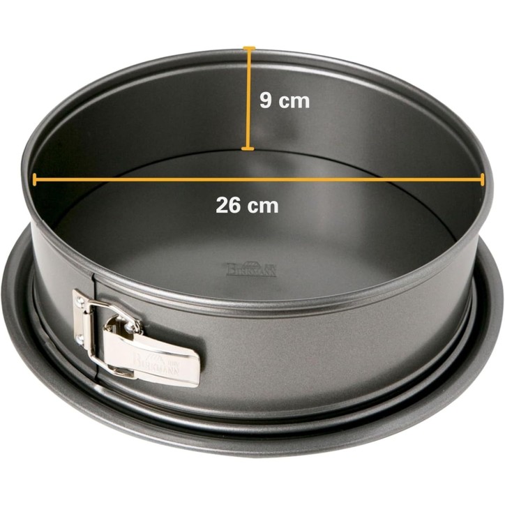Moule a fond amovible - BIRKMANN - EASY BAKING - Acier carbone - Anti adhésif - 26 x 26 x 9 cm
