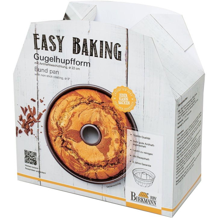 Moule pâtisserie Turban - BIRKMANN - EASY BAKING - Acier carbone - Anti adhésif - 22 x 22 x 10 cm Moule pâtisserie Turban - BIRKMANN - EASY BAKING - Acier carbone - Anti adhésif - 22 x 22 x 10 cm