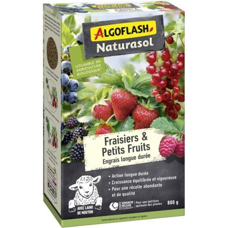 Engrais fraisiers et petits fruits - ALGOFLASH NATURASOL - Longue dur