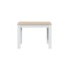 Table a manger LILIAN L109 x P67cm - Blanc / Bois