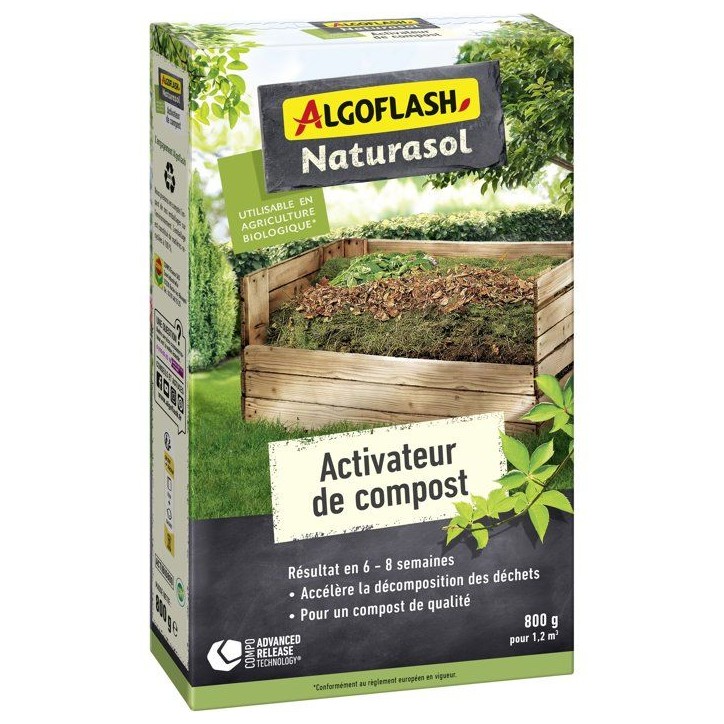 Activateur de compost - ALGOFLASH NATURASOL - Activateur de compost - 800 g