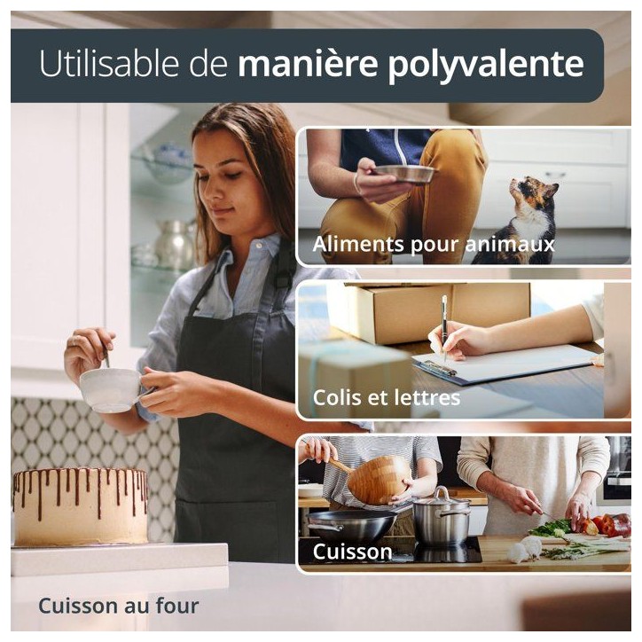 Balance de cuisine digitale - ADE - ANJA - Plastique ABS - 17 x 17 x 2,2 cm - Inclus 1 pile Cr 2032 Balance de cuisine digitale - ADE - ANJA - Plastique ABS - 17 x 17 x 2,2 cm - Inclus 1 pile Cr 2032