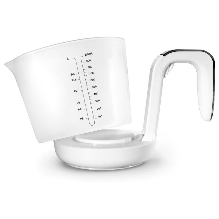 Pichet Gradué/balance - ADE - FRANCA - Verre/Synthétique - 20,7 x 14,6 cm - Inclus 1 pile Cr2032