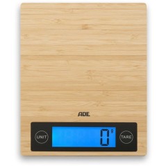 Balance de cuisine digitale - ADE - RAMONA - Bambou - 23 x 18 x 2 cm -