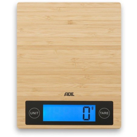 Balance de cuisine digitale - ADE - RAMONA - Bambou - 23 x 18 x 2 cm -