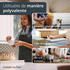 Balance de cuisine digitale - ADE - RAMONA - Bambou - 23 x 18 x 2 cm -