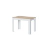 Table a manger LILIAN L109 x P67cm - Blanc / Bois