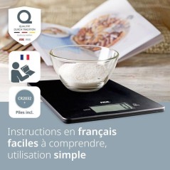 Balance de cuisine digitale - ADE - LEONIE - Plastique ABS - 22 x 17 c