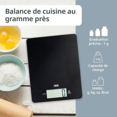 Balance de cuisine digitale - ADE - LEONIE - Plastique ABS - 22 x 17 c