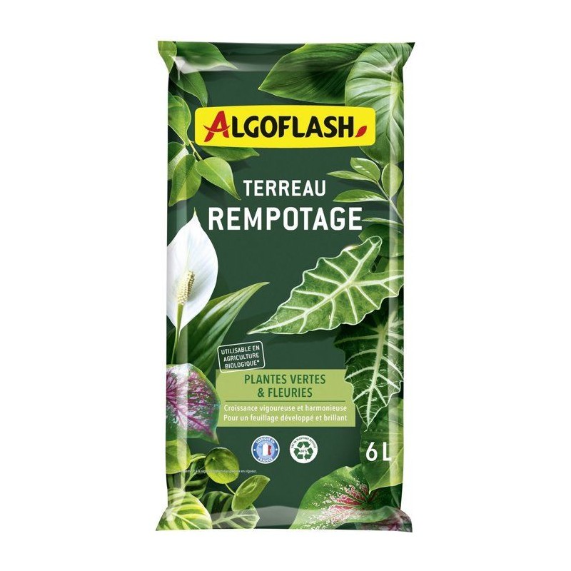 Terreau - ALGOFLASH - Rempotage, plantes vertes & plantes fleuries - 6