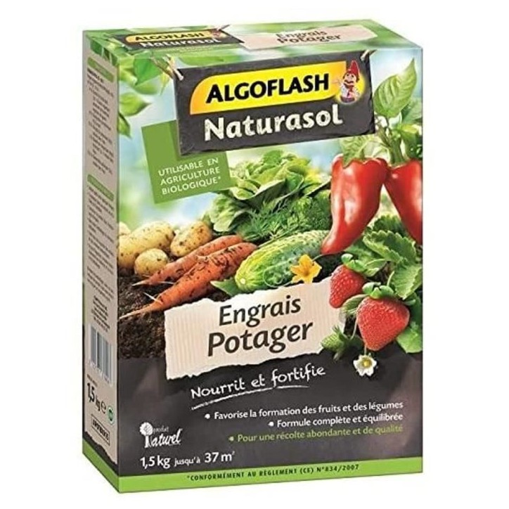 ALGOFLASH NATURASOL Engrais Potager - 1,5 kg