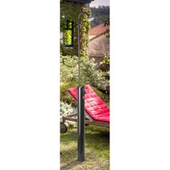Douche solaire avec réservoir de 9 litres - GRE - Modele PVC - Dimensions Ø11cm x H:220 cm