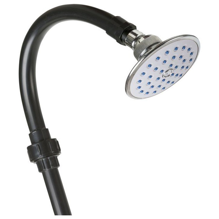Douche solaire avec réservoir de 9 litres - GRE - Modele PVC - Dimensions Ø11cm x H:220 cm