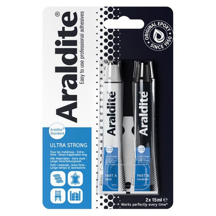 Colle époxy bi-composant - CYANOLIT - Araldite - 2 x 15 ml - Prise longue - Haute résistance Colle époxy bi-composant - CYANOLIT - Araldite - 2 x 15 ml - Prise longue - Haute résistance
