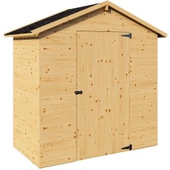 Abri de jardin en bois - Pin brut - 1,86 m² - Panneaux de 12 mm