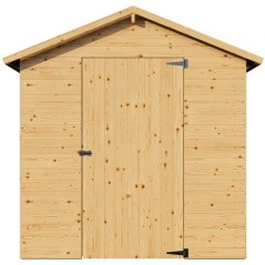 Abri de jardin en bois - Pin brut - 1,86 m² - Panneaux de 12 mm