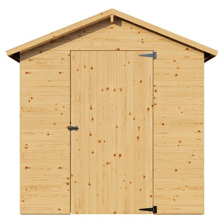 Abri de jardin en bois - Pin brut - 1,86 m² - Panneaux de 12 mm