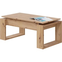 Table basse relevable - BALTIK - Rectangulaire - Chene - Sur pieds - 1