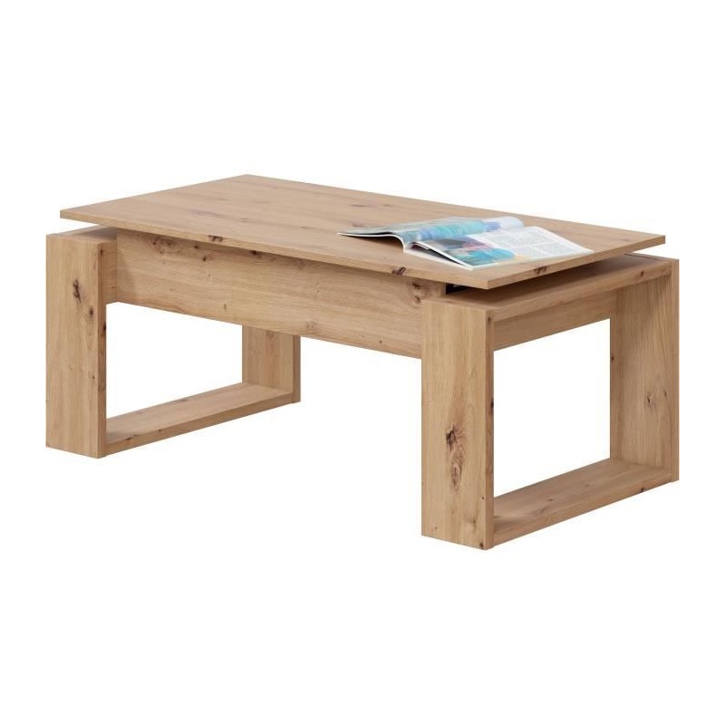Table basse relevable - BALTIK - Rectangulaire - Chene - Sur pieds - 1 Table basse relevable - BALTIK - Rectangulaire - Chene - Sur pieds - 1