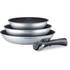 Set de 3 poeles - Tous feux dont induction - 20-24-28 cm Arthur Martin