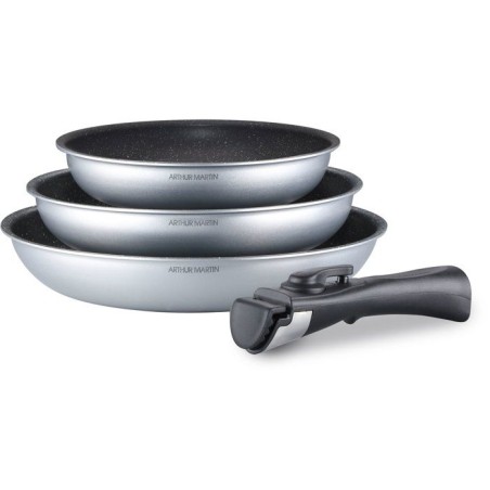 Set de 3 poeles - Tous feux dont induction - 20-24-28 cm Arthur Martin