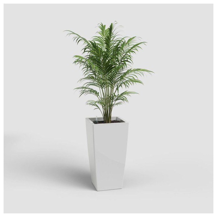 Pot de fleurs - ARTEVASI - Pisa SWS 78 BR - Intérieur/extérieur - Plastique - Ø40 x H78 cm - 79 L - Blanc
