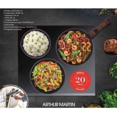 Batterie de cuisine - Tous feux dont induction - Arthur Martin - AM053