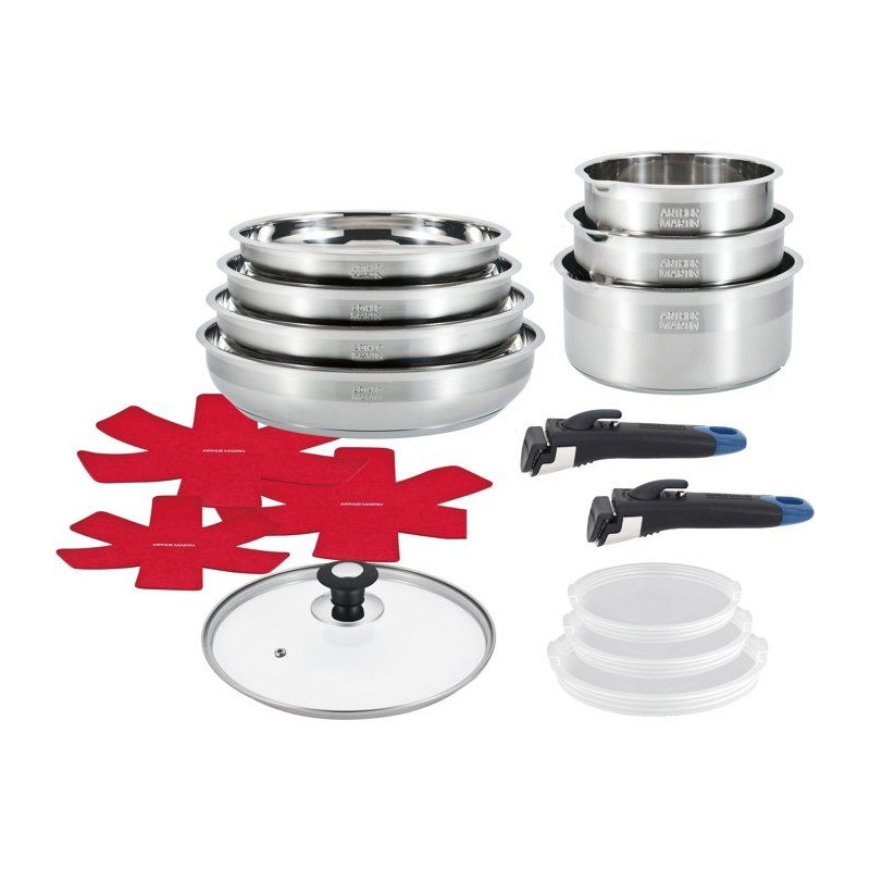 Batterie de cuisine - AM3237 - Tous feux dont induction - ARTHUR MARTI